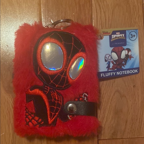 Disney Other - Red Fluffy Spider-Man Notebook